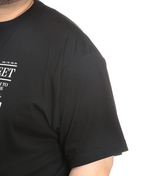 B&T CLUB(ビーティークラブ)の「Tシャツ 半袖 メンズ 大きいサイズ フォトプリント クルーネック カットソー B&T CLUB (ビーアンドティークラブ)(Tシャツ/カットソー・メンズ・ホワイト/ブラック・X3(6L~7L)/X1(3L~4L)/X2(4L~5L))」の17枚目の写真