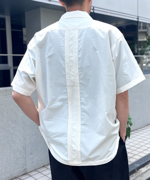 HOUSTON(ヒューストン)の「【HOUSTON】ヒューストン CUBA SHIRT キューバシャツ(Tシャツ/カットソー・メンズ・ブラウン/ホワイト/ブラック・XL/L/M)」の6枚目の写真