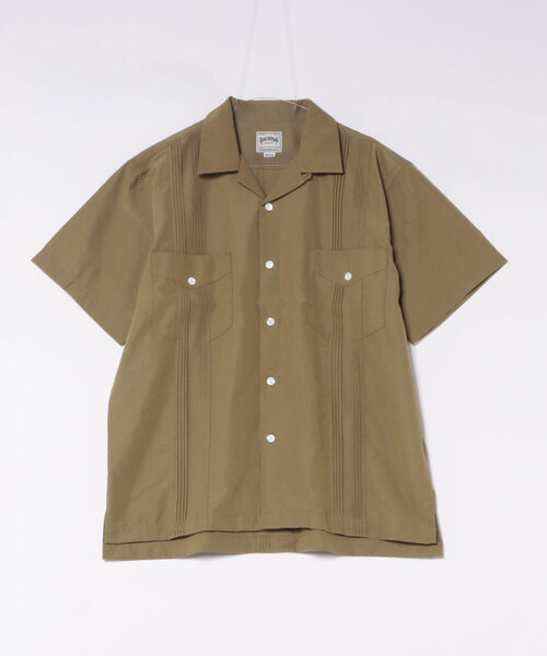 HOUSTON(ヒューストン)の「【HOUSTON】ヒューストン CUBA SHIRT キューバシャツ(Tシャツ/カットソー・メンズ・ブラウン/ホワイト/ブラック・XL/L/M)」の15枚目の写真