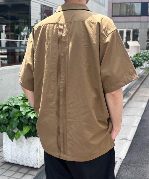 HOUSTON(ヒューストン)の「【HOUSTON】ヒューストン CUBA SHIRT キューバシャツ(Tシャツ/カットソー・メンズ・ブラウン/ホワイト/ブラック・XL/L/M)」の12枚目の写真