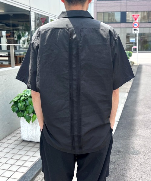 HOUSTON(ヒューストン)の「【HOUSTON】ヒューストン CUBA SHIRT キューバシャツ(Tシャツ/カットソー・メンズ・ブラウン/ホワイト/ブラック・XL/L/M)」の9枚目の写真