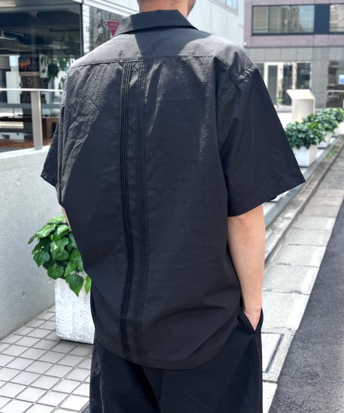 HOUSTON(ヒューストン)の「【HOUSTON】ヒューストン CUBA SHIRT キューバシャツ(Tシャツ/カットソー・メンズ・ブラウン/ホワイト/ブラック・XL/L/M)」の8枚目の写真
