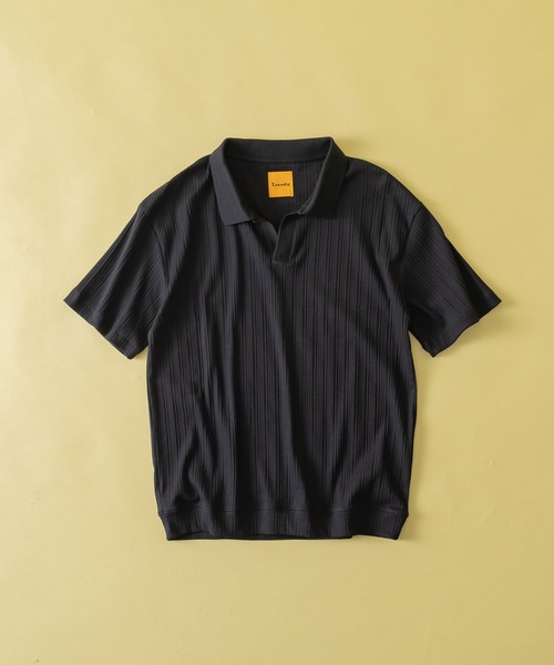 Zooodle(ズードル)の「Rib Skipper Polo Shirt - リブスキッパーポロシャツ -(ポロシャツ・メンズ・ブラウン/ブラック・MEDIUM/LARGE)」の11枚目の写真