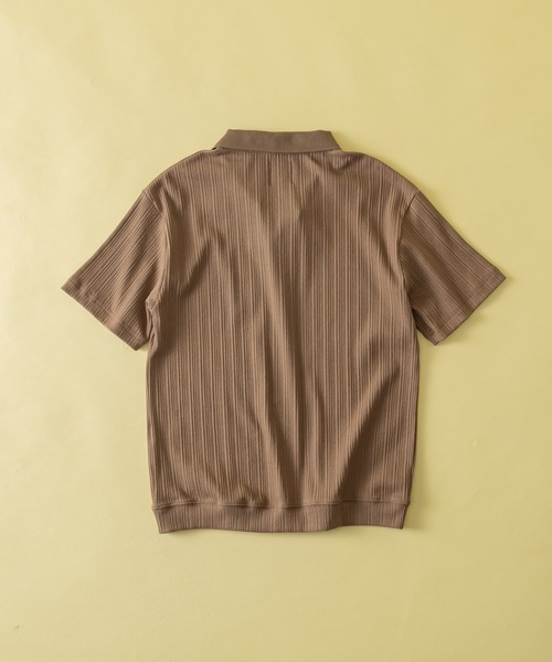 Zooodle(ズードル)の「Rib Skipper Polo Shirt - リブスキッパーポロシャツ -(ポロシャツ・メンズ・ブラウン/ブラック・MEDIUM/LARGE)」の18枚目の写真