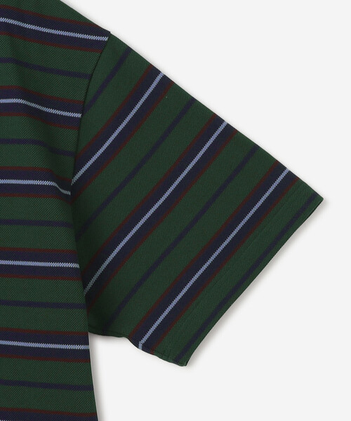 SCYE BASICS(サイベーシックス)の「SCYE BASICS |〈別注〉コットン 鹿の子ボーダーTシャツ MEN(Tシャツ/カットソー・メンズ・グリーン系その他/ブラウン系その他/ブルー系その他5・40/38)」の9枚目の写真
