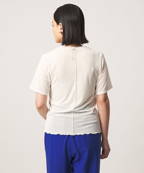A DAY IN THE LIFE UNITED ARROWS(アデイインザライフユナイテッドアローズ)の「シャイニーリブ カットソー 5分袖 <A DAY IN THE LIFE>(Tシャツ/カットソー・レディース・オフホワイト/グレー系/ダークブラウン・FREE)」の10枚目の写真