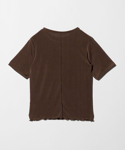 A DAY IN THE LIFE UNITED ARROWS(アデイインザライフユナイテッドアローズ)の「シャイニーリブ カットソー 5分袖 <A DAY IN THE LIFE>(Tシャツ/カットソー・レディース・オフホワイト/グレー系/ダークブラウン・FREE)」の21枚目の写真