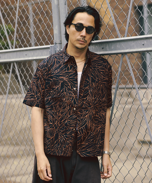 SALVAGE PUBLIC(サルベージパブリック)の「SALVAGE PUBLIC / サルベージパブリック 別注 Hapa Jac Shirt 2(シャツ/ブラウス・メンズ・ブラック・LARGE/MEDIUM)」の1枚目の写真
