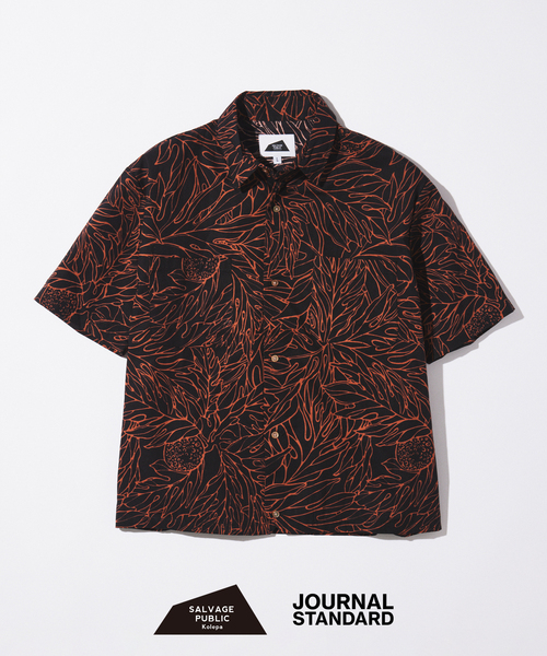 SALVAGE PUBLIC(サルベージパブリック)の「SALVAGE PUBLIC / サルベージパブリック 別注 Hapa Jac Shirt 2(シャツ/ブラウス・メンズ・ブラック・LARGE/MEDIUM)」の2枚目の写真