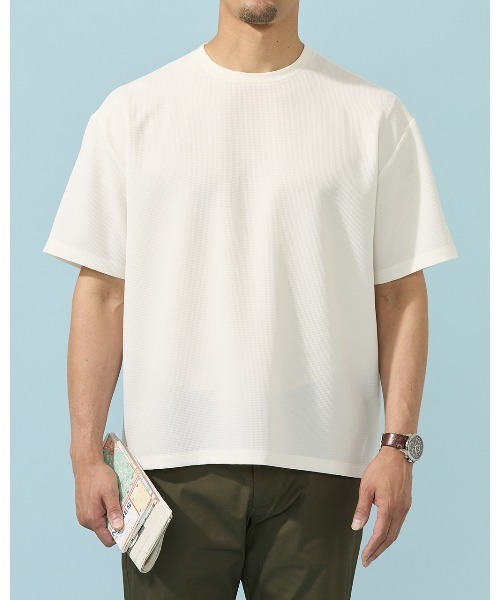 DoCLASSE（ ドゥクラッセ）の「スーパー高性能アクティブTシャツ（Tシャツ/カットソー・メンズ・グレー/オフホワイト/ブラック/ダークネイビー・M/LL/3L/L/S）」の11枚目の写真