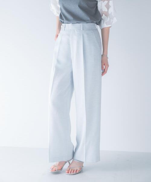 URBAN RESEARCH ROSSO WOMEN(アーバンリサーチ ロッソ)の「防シワ リネンライクイージースラックス(その他パンツ・レディース・ブルー系その他/ライトベージュ/ネイビー・36/38)」の3枚目の写真
