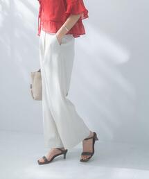 URBAN RESEARCH ROSSO WOMEN | 防シワ リネンライクイージースラックス(その他パンツ)