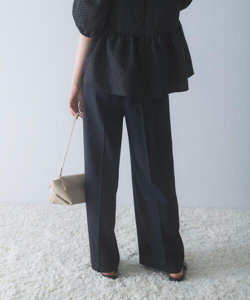URBAN RESEARCH ROSSO WOMEN(アーバンリサーチ ロッソ)の「防シワ リネンライクイージースラックス(その他パンツ・レディース・ブルー系その他/ライトベージュ/ネイビー・36/38)」の11枚目の写真