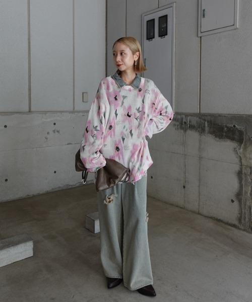 Ameri(アメリ)の「TATTOO STUDS DENIM PANTS(デニムパンツ・レディース・ブルー/ブラック・26inch/25inch/24inch)」の17枚目の写真