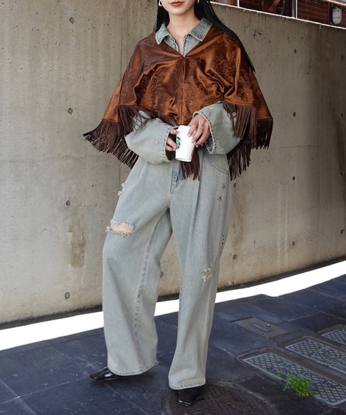 Ameri(アメリ)の「TATTOO STUDS DENIM PANTS(デニムパンツ・レディース・ブルー/ブラック・26inch/25inch/24inch)」の20枚目の写真