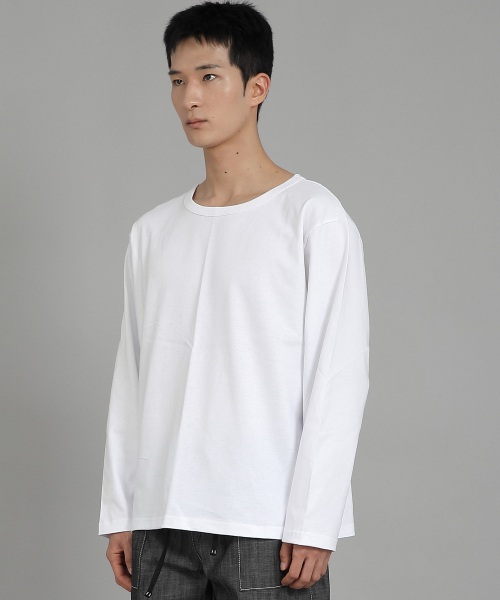 SAINTCREW(セントクルー)の「無地Rネック長袖TシャツRRL-875ホワイト(Tシャツ/カットソー・メンズ・その他・LARGE/X-LARGE/XXXX-LARGE/XXX-LARGE/XX-LARGE/MEDIUM)」の2枚目の写真