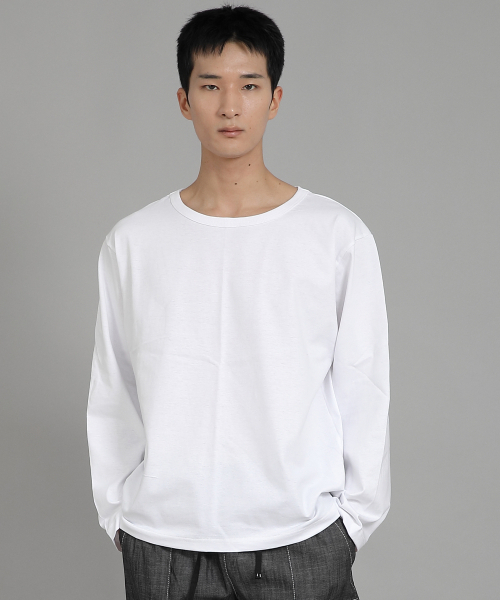 SAINTCREW(セントクルー)の「無地Rネック長袖TシャツRRL-875ホワイト(Tシャツ/カットソー・メンズ・その他・LARGE/X-LARGE/XXXX-LARGE/XXX-LARGE/XX-LARGE/MEDIUM)」の3枚目の写真