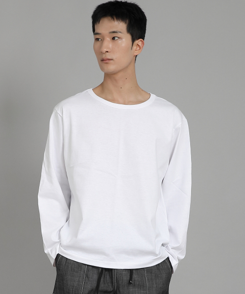 SAINTCREW(セントクルー)の「無地Rネック長袖TシャツRRL-875ホワイト(Tシャツ/カットソー・メンズ・その他・LARGE/X-LARGE/XXXX-LARGE/XXX-LARGE/XX-LARGE/MEDIUM)」の4枚目の写真