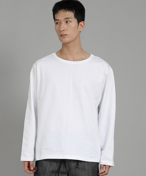 SAINTCREW(セントクルー)の「無地Rネック長袖TシャツRRL-875ホワイト(Tシャツ/カットソー・メンズ・その他・LARGE/X-LARGE/XXXX-LARGE/XXX-LARGE/XX-LARGE/MEDIUM)」の5枚目の写真
