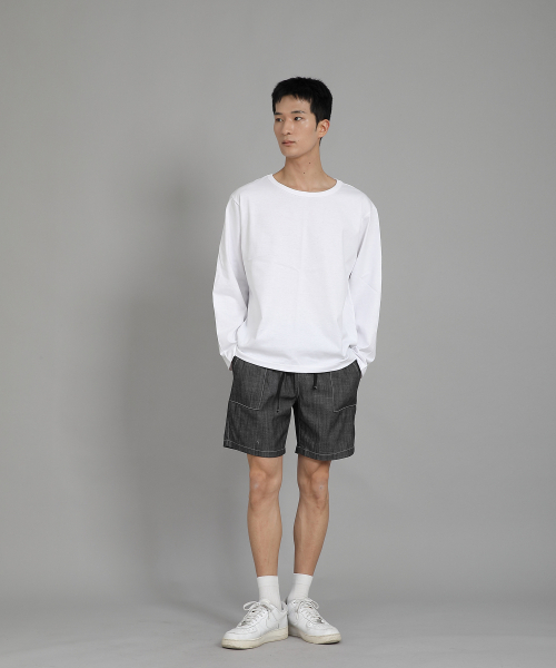 SAINTCREW(セントクルー)の「無地Rネック長袖TシャツRRL-875ホワイト(Tシャツ/カットソー・メンズ・その他・LARGE/X-LARGE/XXXX-LARGE/XXX-LARGE/XX-LARGE/MEDIUM)」の11枚目の写真