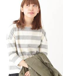 earth music&ecology | 【Special Price】【2016Spring】ワイドボーダープルオーバー(Tシャツ/カットソー)