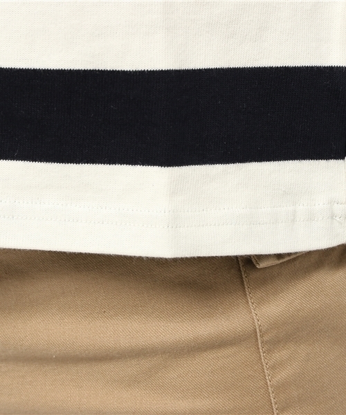 earth music&ecology（アースミュージックアンドエコロジー）の「【2016Spring】ワイドボーダープルオーバー（Tシャツ/カットソー・レディース・ブラック/ネイビー/LT.Gray/ブルー・FREE）」の11枚目の写真