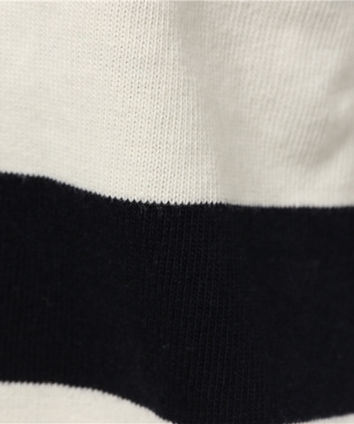 earth music&ecology（アースミュージックアンドエコロジー）の「【2016Spring】ワイドボーダープルオーバー（Tシャツ/カットソー・レディース・ブラック/ネイビー/LT.Gray/ブルー・FREE）」の12枚目の写真