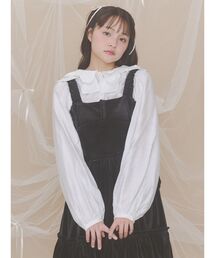 ダブルリボンカラーブラウス