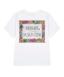 CREW アズレージュ 半袖Tシャツ ホワイト