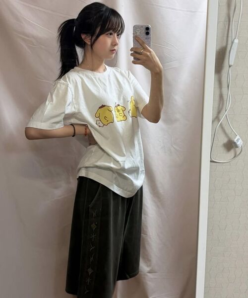 GAKKAI UNIONS（ガッカイユニオンズ）の「刺繍ラインピグメントバミューダパンツカーキモカ（その他パンツ・レディース・その他・SMALL/MEDIUM/LARGE/X-LARGE）」の9枚目の写真