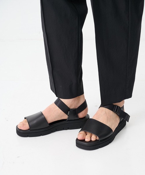 foot the coacher CUT/OFF ブラックサンダル foot the coacher / フットザコーチャー】UTILITY SANDALS（サンダル