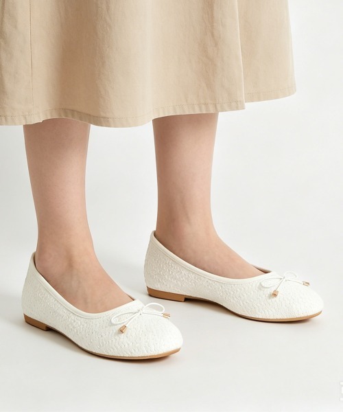 Miniministore(ミニミニストア)の「パンプス バレエシューズ フラットソール(パンプス・レディース・ブラック/パイソン/ホワイト・25.0cm/24.5cm/24.0cm/23.5cm/23.0cm)」の21枚目の写真