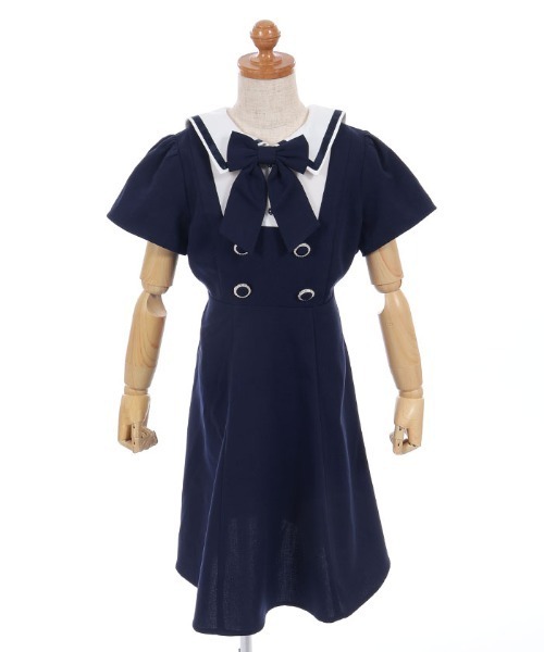 axes femme（アクシーズファム）の「リボンセットセーラーＯＰ（ワンピース・キッズ・ラベンダー/ネイビー・LARGE/X-LARGE/MEDIUM）」の11枚目の写真