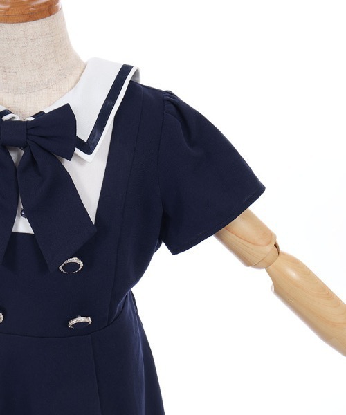 axes femme（アクシーズファム）の「リボンセットセーラーＯＰ（ワンピース・キッズ・ラベンダー/ネイビー・LARGE/X-LARGE/MEDIUM）」の18枚目の写真