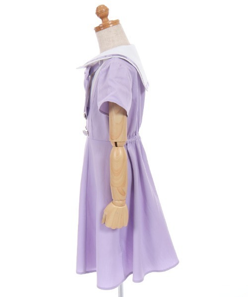 axes femme（アクシーズファム）の「リボンセットセーラーＯＰ（ワンピース・キッズ・ラベンダー/ネイビー・LARGE/X-LARGE/MEDIUM）」の3枚目の写真