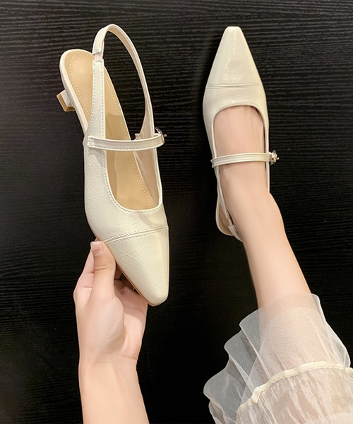 Lace Ladies(レースレディース)の「バックストラップ ポインテッド ヒール パンプス(パンプス・レディース・ピンク/シルバー/アイボリー・23cm/23.5cm/24cm/24.5cm/25cm/22.5cm)」の8枚目の写真