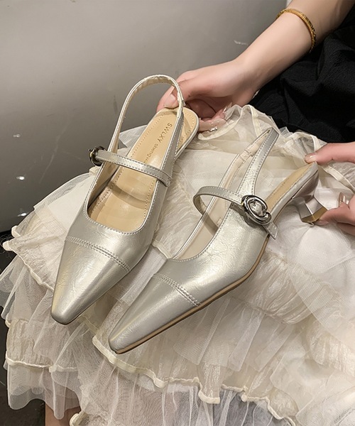 Lace Ladies(レースレディース)の「バックストラップ ポインテッド ヒール パンプス(パンプス・レディース・ピンク/シルバー/アイボリー・23cm/23.5cm/24cm/24.5cm/25cm/22.5cm)」の13枚目の写真