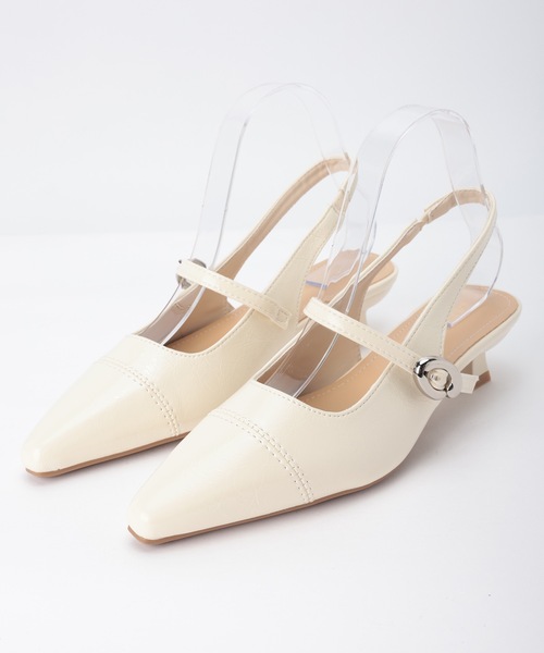 Lace Ladies(レースレディース)の「バックストラップ ポインテッド ヒール パンプス(パンプス・レディース・ピンク/シルバー/アイボリー・23cm/23.5cm/24cm/24.5cm/25cm/22.5cm)」の19枚目の写真