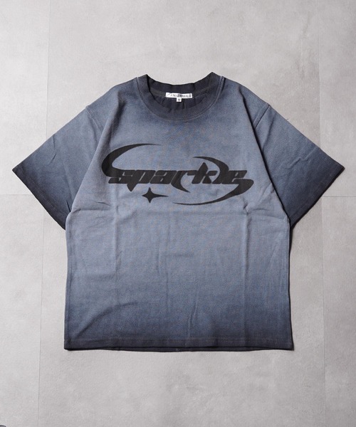 1111clothing(ワンフォークロージング)の「スプレー加工 テレコTシャツ / Spray-Printed Ribbed T-Shirt(Tシャツ/カットソー・メンズ・チャコールグレー/ホワイト/ピンク・L/M)」の13枚目の写真