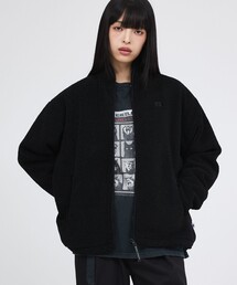 【RUSSELL ATHLETIC/ラッセル アスレチック】シープボアジップジャケット/Sheep Boa Zip JKT/パーカー