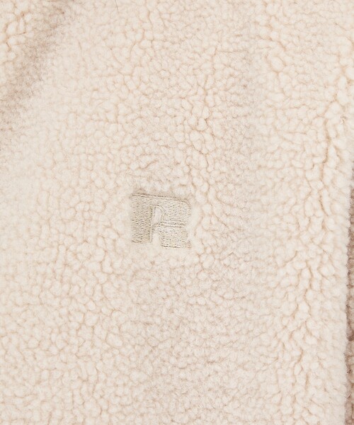 Russell Athletic(ラッセルアスレティック)の「【RUSSELL ATHLETIC/ラッセル アスレチック】シープボアジップジャケット/Sheep Boa Zip JKT/パーカー(ブルゾン・レディース・アイボリー/ブラック/レッド・フリー)」の14枚目の写真