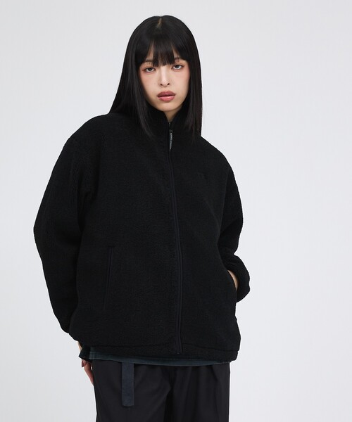 Russell Athletic(ラッセルアスレティック)の「【RUSSELL ATHLETIC/ラッセル アスレチック】シープボアジップジャケット/Sheep Boa Zip JKT/パーカー(ブルゾン・レディース・アイボリー/ブラック/レッド・フリー)」の20枚目の写真