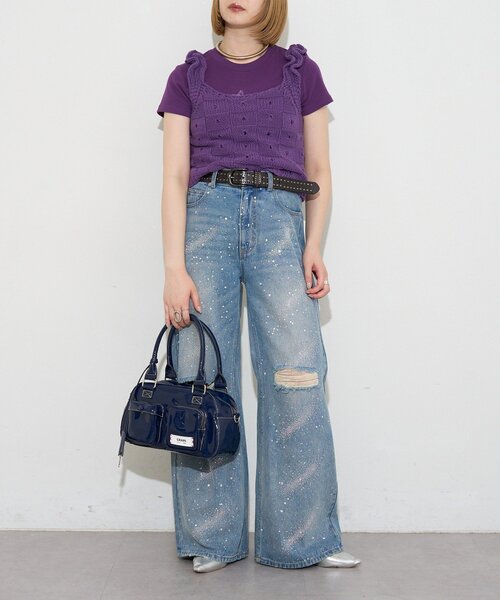 GRAIN(グレイン)の「【GRAIN/グレイン】2wayマルチポケットエナメルボストンバッグ(ボストンバッグ・レディース・レッド/ネイビー・FREE)」の12枚目の写真