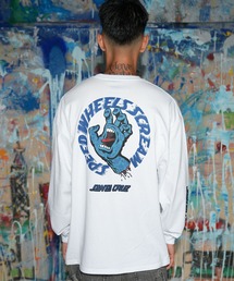 【ムラサキスポーツ限定】SANTACRUZ/サンタクルーズ 長袖 Tシャツ ロンT ロゴ バックプリント 袖プリント 502264402