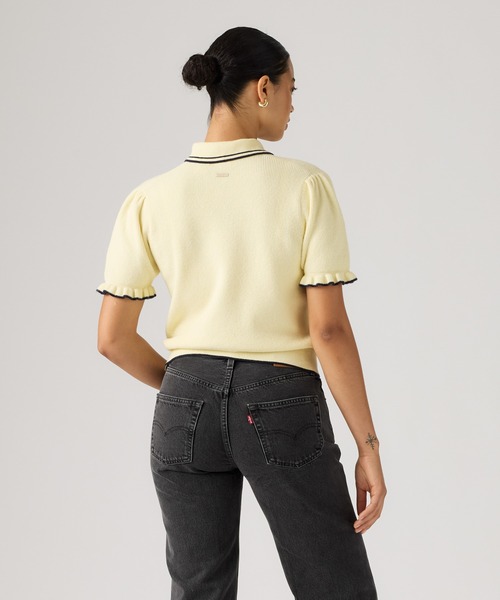 Levi's(リーバイス)の「Levi's/リーバイス スーパーソフト サマー ショートスリーブポロシャツ(ポロシャツ・レディース・イエロー・XS/S/M)」の3枚目の写真