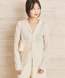 Plage（プラージュ）の「Open collar ロンT（Tシャツ/カットソー）」