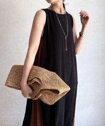 【WEB限定】バイカラータックワンピース
