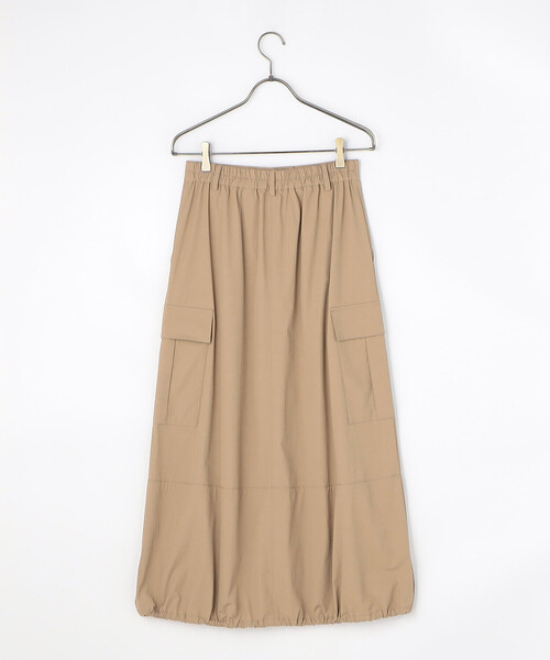 COMME CA ISM（コムサイズム）の「ナイロンストレッチ バルーンカーゴスカート（スカート・レディース・ベージュ/チャコール・LARGE/MEDIUM）」の16枚目の写真
