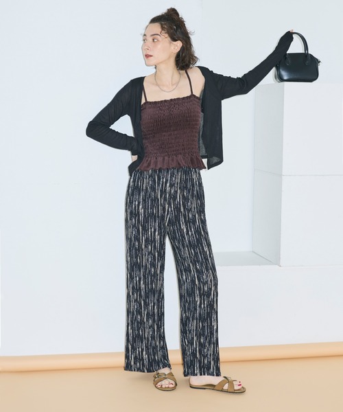 coca（coca）（コカ）の「＼速乾・吸水性／サマージョーゼットワイドパンツ（その他パンツ・レディース・その他/ドット・M/S/L）」の6枚目の写真