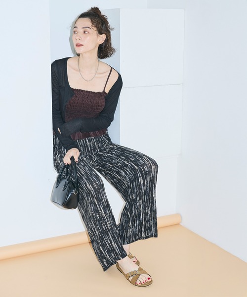 coca（coca）（コカ）の「＼速乾・吸水性／サマージョーゼットワイドパンツ（その他パンツ・レディース・その他/ドット・M/S/L）」の8枚目の写真